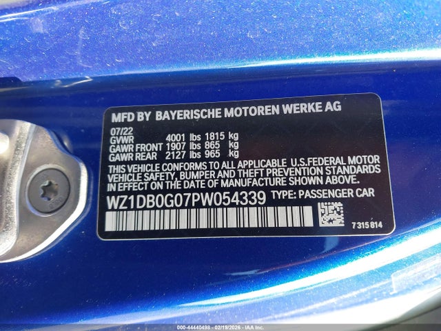 2023 TOYOTA GR SUPRA WZ1DB0G07PW054339 Photo 8