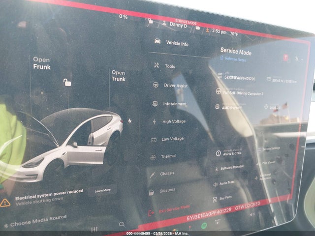 2023 Tesla Model 3 Rear-wheel Drive მანქანა იყიდება აუქციონზე, vin: 5YJ3E1EA0PF401226, აუქციონის ნომერი: 44440499