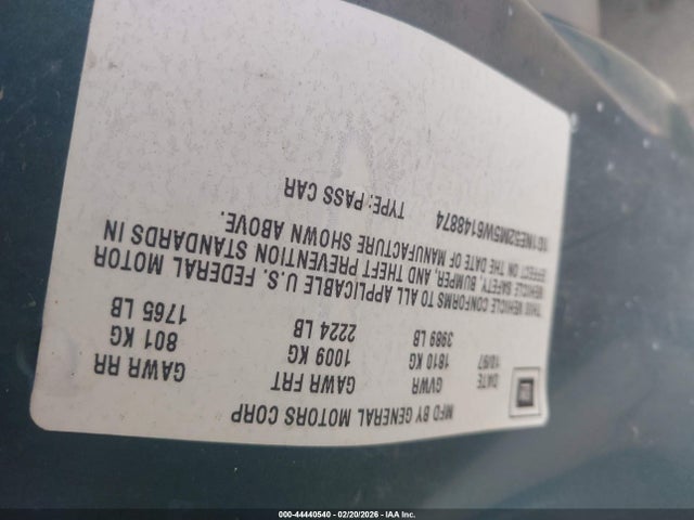 1998 CHEVROLET MALIBU 1G1NE52M5W6148874 Photo 8