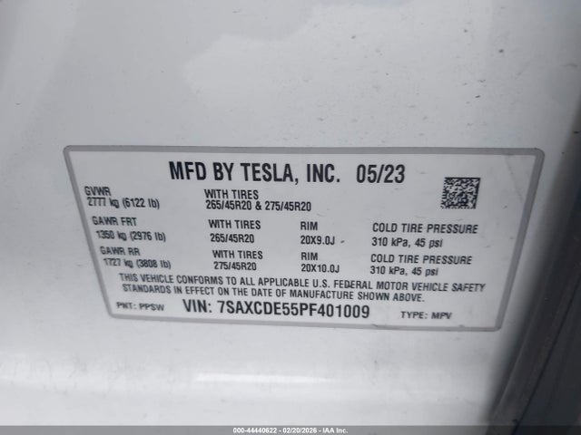 2023 TESLA MODEL X 7SAXCDE55PF401009 Photo 8