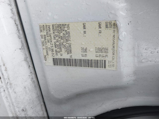 Продажа на аукционе авто 2014 Nissan Altima 2.5 S, vin: 1N4AL3AP5EN253632, номер лота: 44440676
