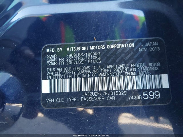 2014 MITSUBISHI LANCER JA32U2FU7EU015029 Photo 8