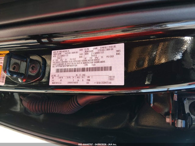 1FTFW1E57MFA65126 Ford F-150 Lariat