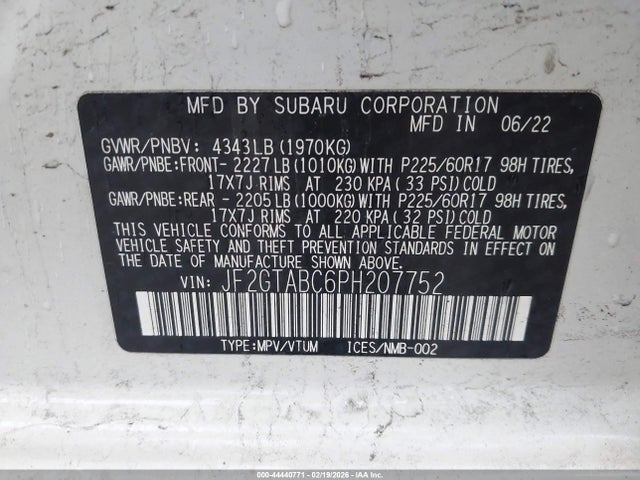 2023 SUBARU CROSSTREK JF2GTABC6PH207752 Photo 8