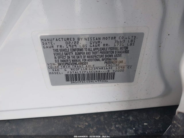 Nissan Kicks Sv Xtronic Cvt 2022 3N1CP5CV2NL499331 Image 9