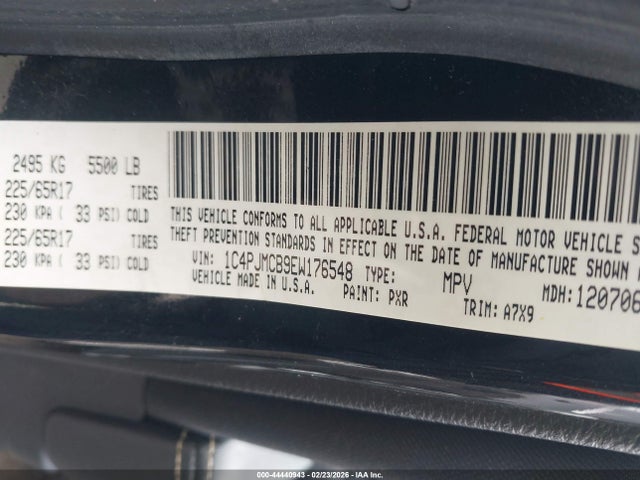 Jeep Cherokee Latitude 2014 1C4PJMCB9EW176548 Image 9