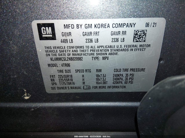 2022 BUICK ENCORE GX KL4MMCSL2NB020982 Photo 8