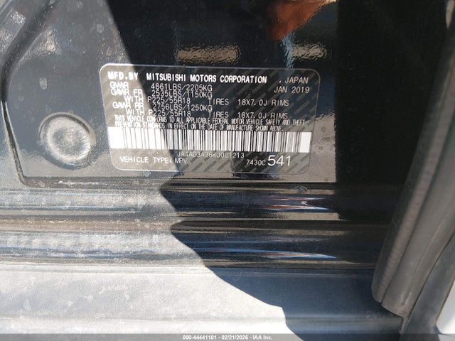 JA4AD3A36KJ001213 Mitsubishi Outlander Sel
