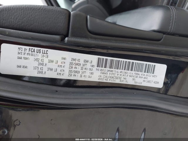 2019 JEEP GRAND CHEROKEE 1C4RJFAG4KC566702 Photo 8