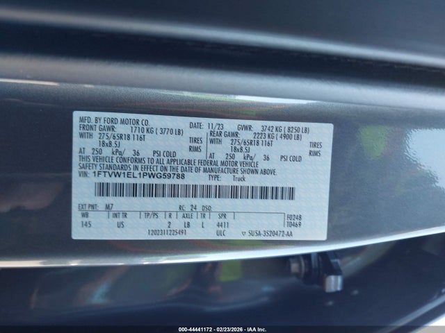 Ford F-150 Lightning Xlt 2023 1FTVW1EL1PWG59788 Image 9
