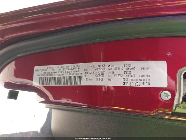 44441206 :رقم المزاد ، 2C4RDGEG5KR641101 vin ، 2019 Dodge Grand Caravan Gt مزاد بيع