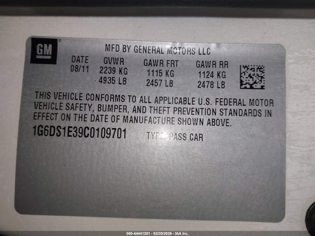 2012 CADILLAC CTS 1G6DS1E39C0109701 Photo 8