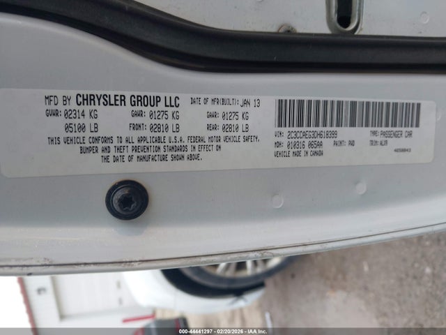 2013 CHRYSLER 300C 2C3CCAEG3DH618399 Photo 8