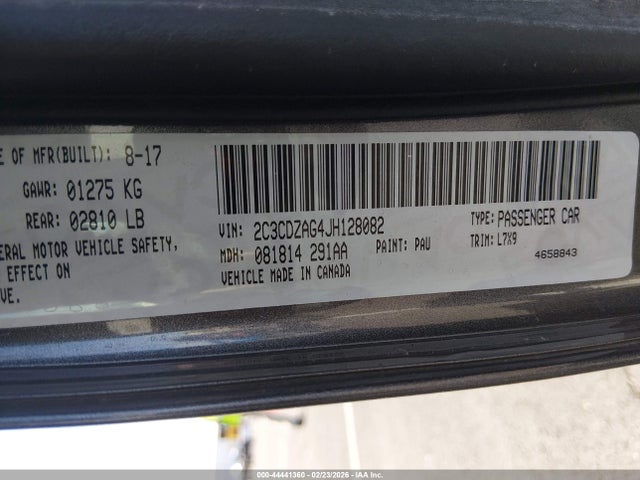 2018 DODGE CHALLENGER 2C3CDZAG4JH128082 Photo 8