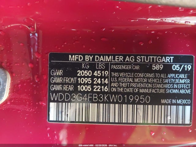 2019 MERCEDES-BENZ A 220 WDD3G4FB3KW019950 Photo 8