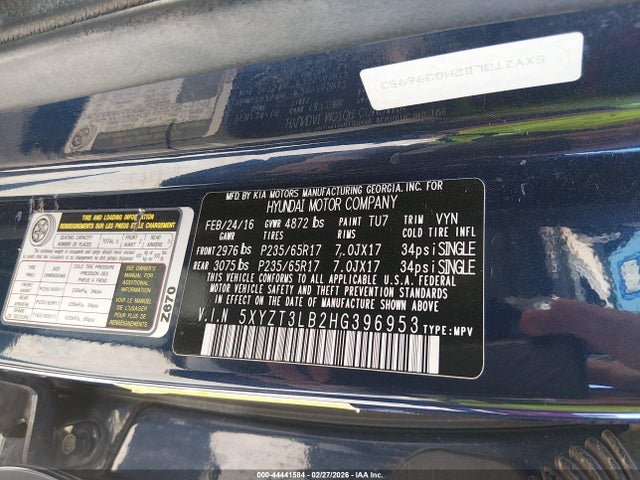 2017 HYUNDAI SANTA FE SPORT 5XYZT3LB2HG396953 Photo 8