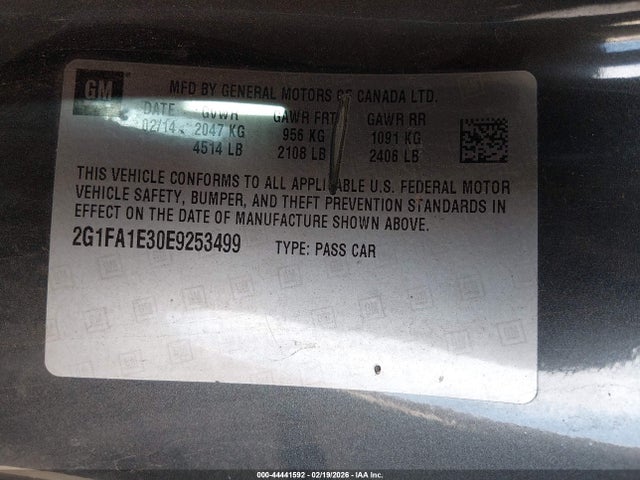 Chevrolet Camaro 2ls 2014 2G1FA1E30E9253499 Image 9