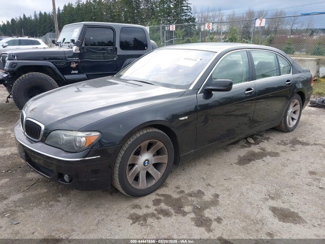 2006 Bmw 750li მანქანა იყიდება აუქციონზე, vin: WBAHN83526DT32238, აუქციონის ნომერი: 44441656