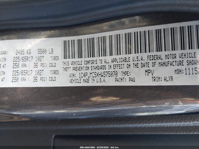 2017 JEEP CHEROKEE 1C4PJMCSXHW575070 Photo 8