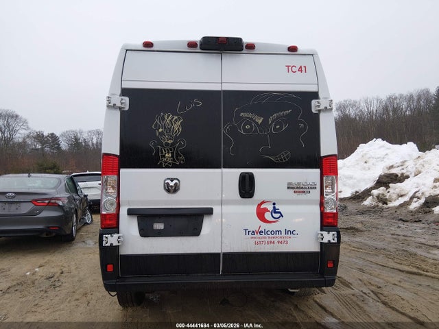 44441684 :رقم المزاد ، 3C6LRVPG0PE598781 vin ، 2023 Ram Promaster 2500 Window Van High Roof 159 Wb مزاد بيع