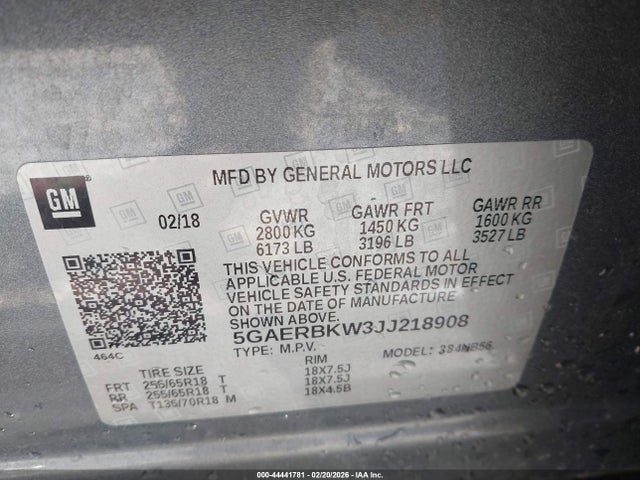 5GAERBKW3JJ218908 Buick Enclave Essence