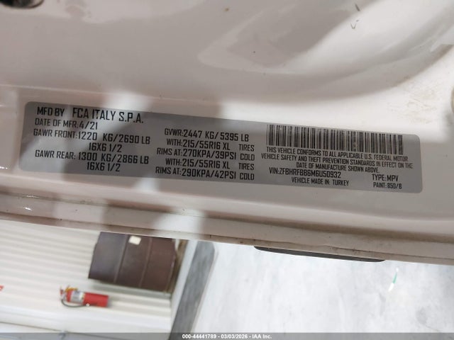 2021 RAM PROMASTER CITY ZFBHRFBB6M6U50932 Photo 8