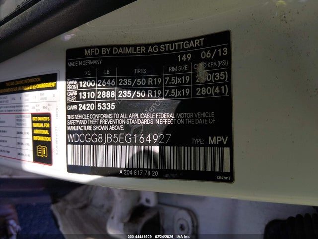 2014 MERCEDES-BENZ GLK 350 WDCGG8JB5EG164927 Photo 8