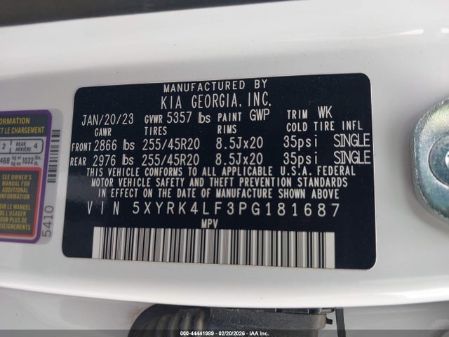 2023 KIA SORENTO 5XYRK4LF3PG181687 Photo 8