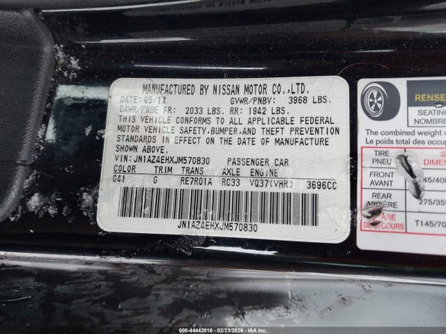 2018 NISSAN 370Z JN1AZ4EHXJM570830 Photo 8