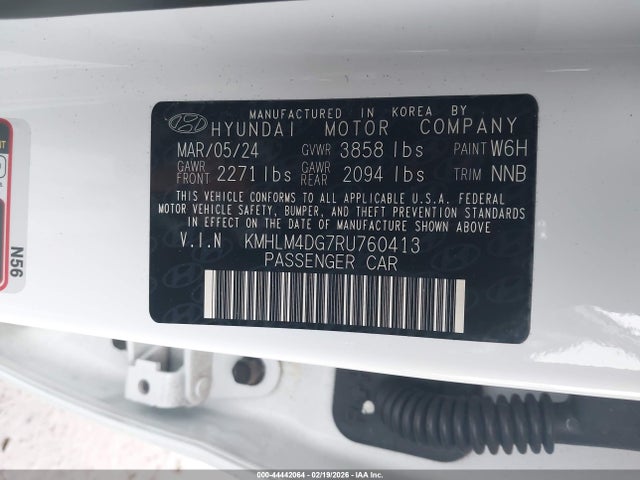 Hyundai ELANTRA SEL 2024 KMHLM4DG7RU760413 Image 9