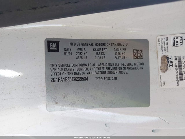 2G1FA1E35E9239534 Chevrolet Camaro 2ls