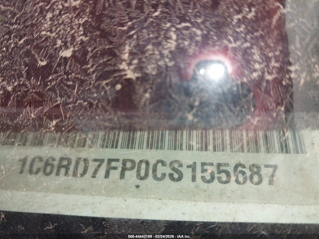 44442199 :رقم المزاد ، 1C6RD7FP0CS155687 vin ، 2012 Ram 1500 St مزاد بيع