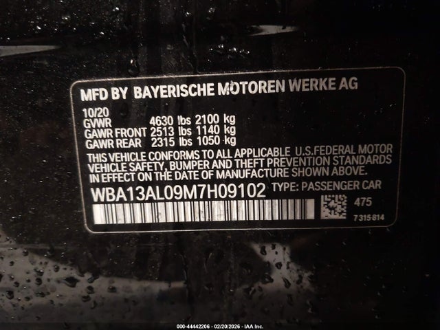 Продаж на аукціоні авто 2021 Bmw M235i Gran Coupe Xdrive, vin: WBA13AL09M7H09102, номер лоту: 44442206