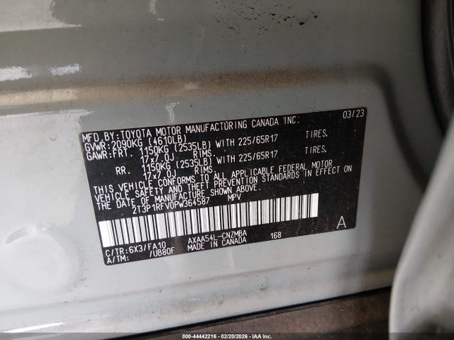 Toyota Rav4 Xle 2023 2T3P1RFV0PW364587 Image 9