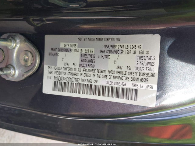 Mazda Mx-5 Miata Grand Touring 2016 JM1NDAD74G0107182 Image 9