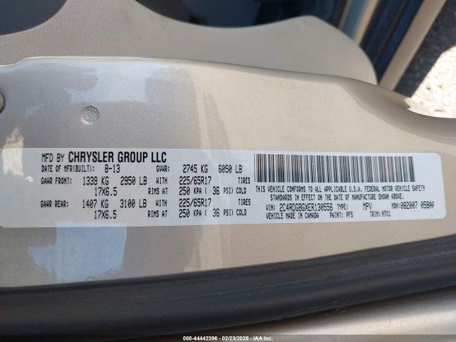 2C4RDGBGXER130556 Dodge Grand Caravan American Value Pkg