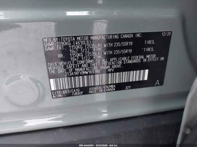 Toyota Rav4 Xle Premium 2021 2T3A1RFV9MW169380 Image 9