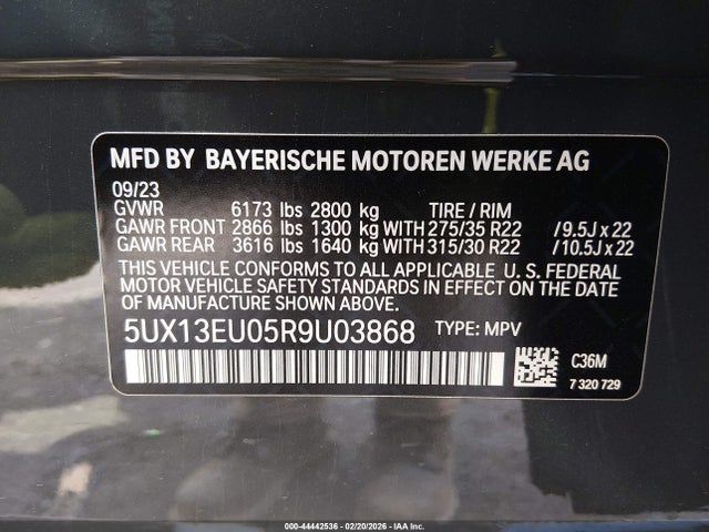 2024 BMW X5 5UX13EU05R9U03868 Photo 8