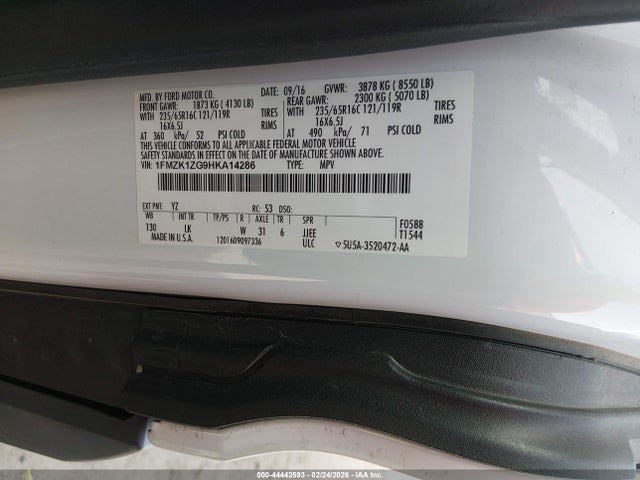 1FMZK1ZG9HKA14286 Ford Transit-150 Xlt