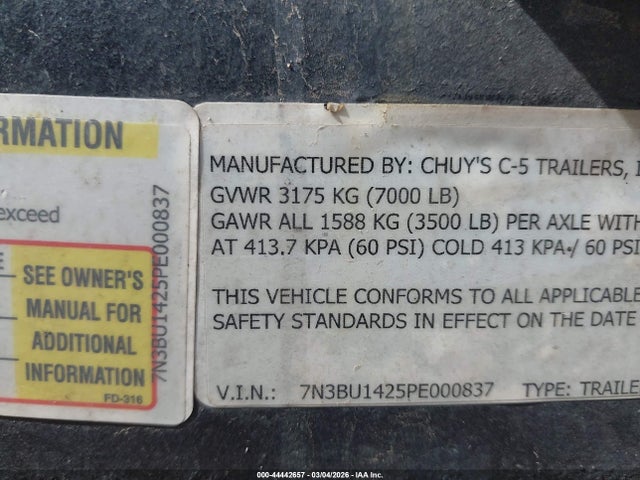 Acro Flatbed Trailer 2023 7N3BU1425PE000837 Image 9