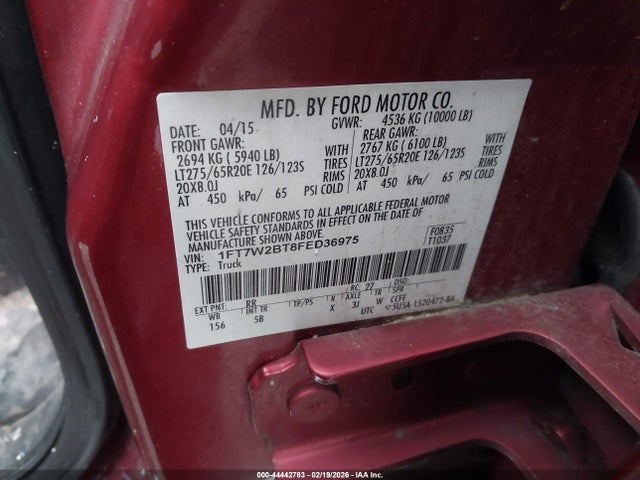 2015 FORD F-250 1FT7W2BT8FED36975 Photo 8