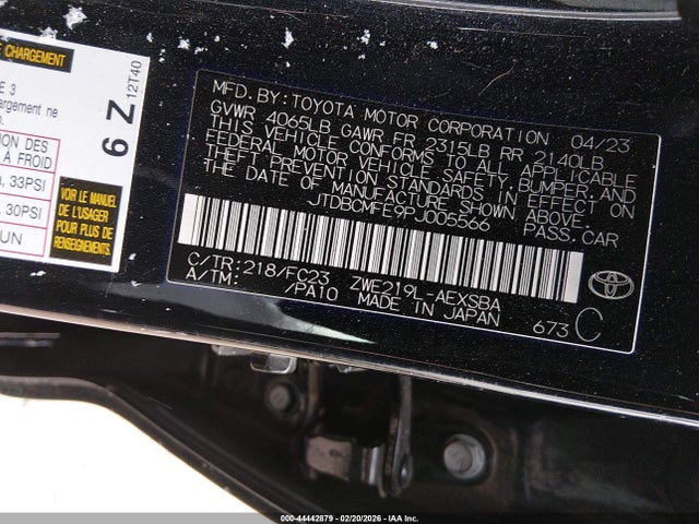 2023 TOYOTA COROLLA JTDBCMFE9PJ005566 Photo 8