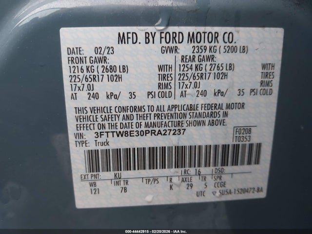 Ford Maverick Xlt 2023 3FTTW8E30PRA27237 Image 9