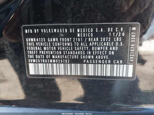 2021 VOLKSWAGEN JETTA 3VWC57BU2MM029782 Photo 8