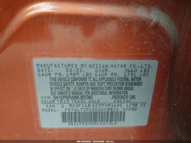 Nissan Kicks Sr Xtronic Cvt 2021 3N1CP5DV0ML507360 Image 9
