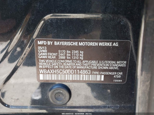 2013 BMW 528I WBAXH5C50DD114863 Photo 8