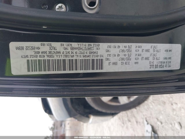 Продаж на аукціоні авто 2017 Ram 1500 Slt  4x4 6'4 Box, vin: 1C6RR7GT7HS544489, номер лоту: 44443331