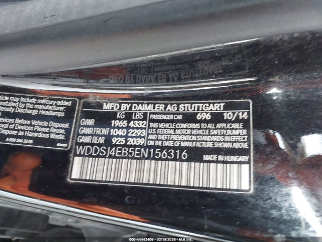 2014 MERCEDES-BENZ CLA 250 WDDSJ4EB5EN156316 Photo 8