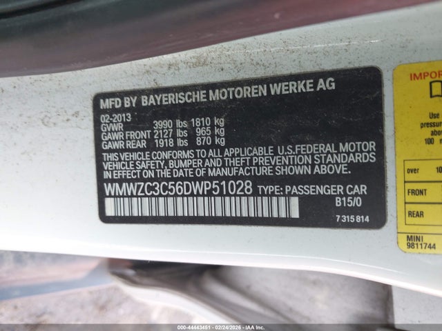 2013 MINI COUNTRYMAN WMWZC3C56DWP51028 Photo 8