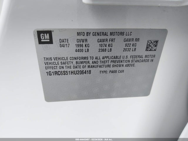 Chevrolet VOLT LT 2017 1G1RC6S51HU206418 Image 9
